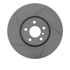 Mini Cooper Clubman Brake Rotor (1) - Front - R1 Concepts - Dimpled & Slotted GeoSPEC Coated - `15-`19 Mini Cooper Clubman Brake Rotor (1) - Front - R1 Concepts - Dimpled & Slotted GeoSPEC Coated - `15-`19
